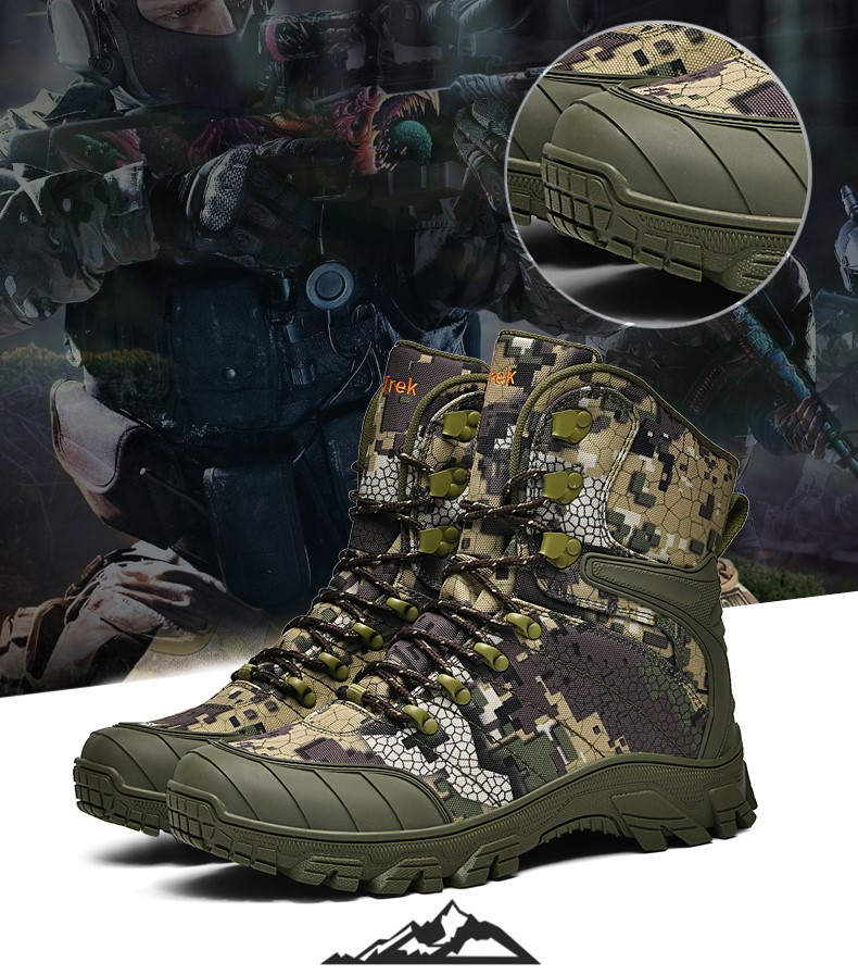 (✅ASTM-Certified & CE Certified) Military Grade Tactical Boots Work Boots Hunting Boots - Waterproof, Anti-Sprain, Anti-Puncture, Non-Slip, Toe Protection